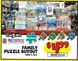 Ollie's FAMILY PUZZLE BUYOUT offer