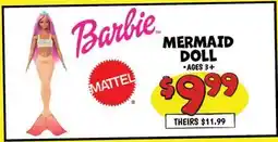Ollie's MERMAID DOLL offer