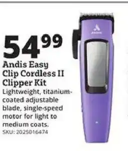 Rural King Andis Easy Clip Cordless II Clipper Kit offer