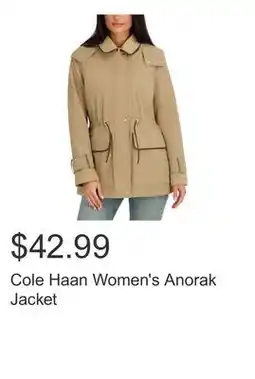 Costco Cole Haan Women's Anorak Jacket offer