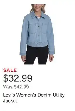 Costco Levi's Women's Denim Utility Jacket offer