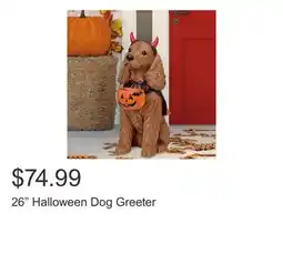 Costco 26 Halloween Dog Greeter offer