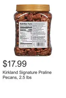 Costco Kirkland Signature Praline Pecans, 2.5 lbs offer