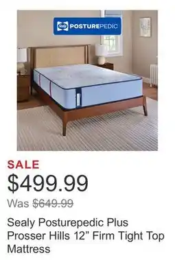 Costco Sealy Posturepedic Plus Prosser Hills 12 Firm Tight Top Mattress offer