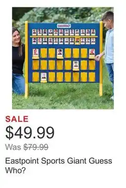 Costco Eastpoint Sports Giant Guess Who? offer