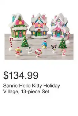 Costco Sanrio Hello Kitty Holiday Village, 13-piece Set offer