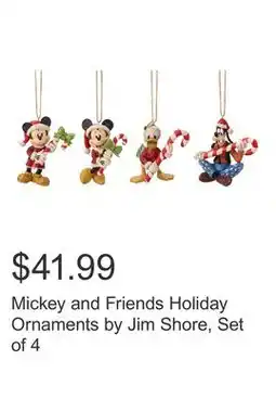 Costco Mickey and Friends Holiday Ornaments by Jim Shore, Set of 4 offer
