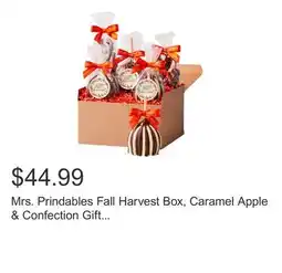 Costco Mrs. Prindables Fall Harvest Box, Caramel Apple & Confection Gift Box, 4.5 lbs total offer