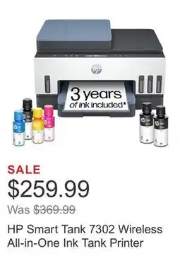 Costco HP Smart Tank 7302 Wireless All-in-One Ink Tank Printer offer