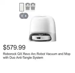 Costco Roborock QX Revo Arc Robot Vacuum and Mop with Duo Anti-Tangle System offer