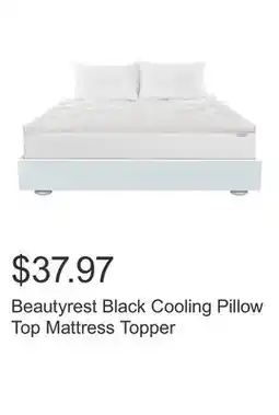 Costco Beautyrest Black Cooling Pillow Top Mattress Topper offer