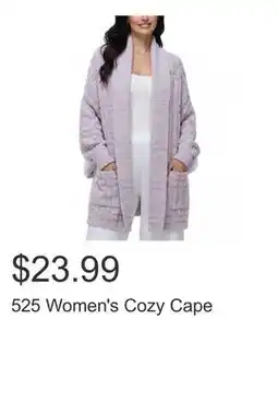 Costco 525 Women's Cozy Cape offer