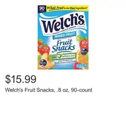Costco Welch's Fruit Snacks, .8 oz, 90-count offer