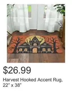 Costco Harvest Hooked Accent Rug, 22 x 38 offer