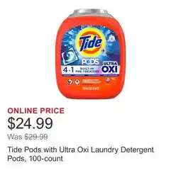 Costco Tide Pods with Ultra Oxi Laundry Detergent Pods, 100-count offer