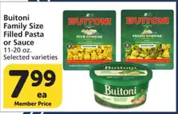 Vons Buitoni Family Size Filled Pasta or Sauce offer