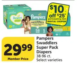 Vons Pampers Swaddlers Super Pack Diapers offer
