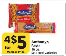 Vons Anthony's Pasta offer