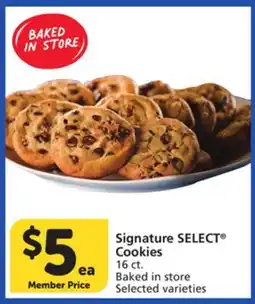 Vons Signature SELECT Cookies offer