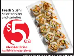 Vons Fresh Sushi offer
