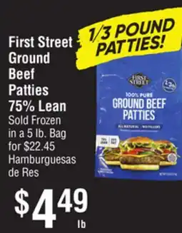 Smart & Final First Street Ground Beef Patties offer