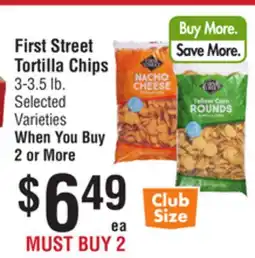 Smart & Final First Street Tortilla Chips offer