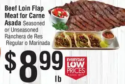 Smart & Final Beef Loin Flap Meat for Carne Asada offer