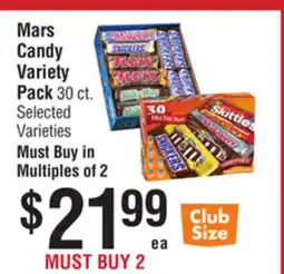 Smart & Final Mars Candy Variety Pack offer
