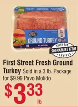 Smart & Final First Street Fresh Ground Turkey offer