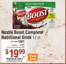Smart & Final Nestlé Boost Complete Nutritional Drink offer
