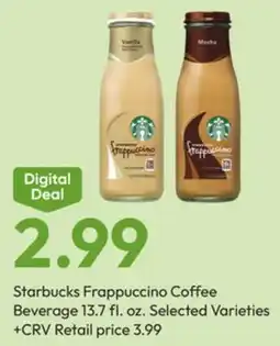 Stater Bros Starbucks Frappuccino Coffee offer