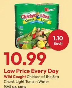 Stater Bros Wild Caught Chicken of the Sea Chunk Light Tuna in Water offer