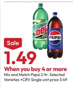 Stater Bros Pepsi 2 Ltr offer