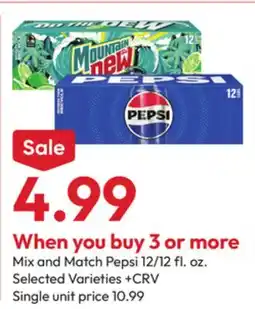 Stater Bros Mix and Match Pepsi offer