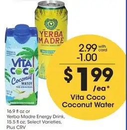 Ralphs Vita Coco Coconut Water offer