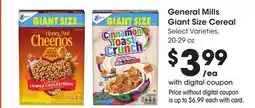 Ralphs General Mills Giant Size Cereal offer