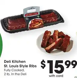 Ralphs Deli Kitchen St. Louis Style Ribs offer