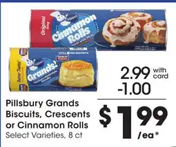 Ralphs Pillsbury Grands Biscuits, Crescents or Cinnamon Rolls offer