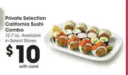 Ralphs Private Selection California Sushi Combo offer
