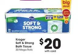 Ralphs Kroger Soft & Strong Bath Tissue offer