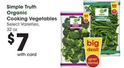 Ralphs Simple Truth Organic Cooking Vegetables offer