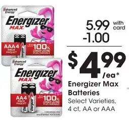 Ralphs Energizer Max Batteries offer