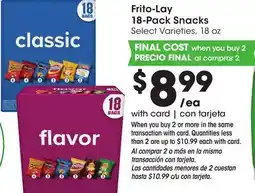 Ralphs Frito-Lay 18-Pack Snacks offer