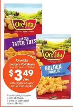 Food 4 Less Ore-Ida Frozen Potatoes offer