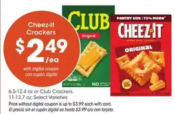 Ralphs Cheez-It Crackers offer