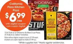 Food 4 Less California Pizza Kitchen Pizza offer