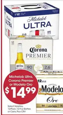 Food 4 Less Michelob Ultra, Corona Premier or Modelo Oro offer
