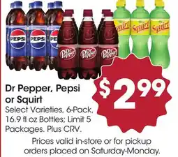 Food 4 Less Dr Pepper, Pepsi or Squirt offer