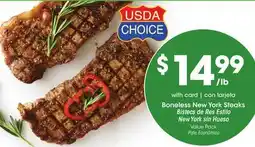 Ralphs Boneless New York Steaks offer
