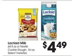 Food 4 Less Lactaid Milk 64 fl oz or Nestlé Cookie Dough, 16 oz offer
